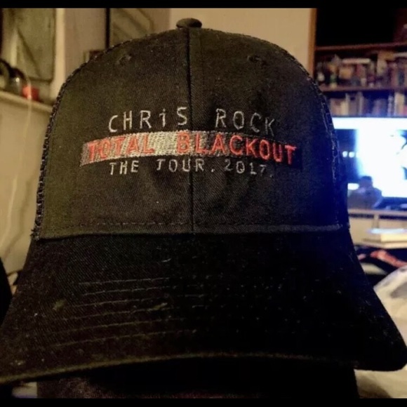 Chris Rock Ball CAP Trucker Hat From TOTAL BLACKOUT 2017 Tour Cast Crew NEW - Picture 2 of 4
